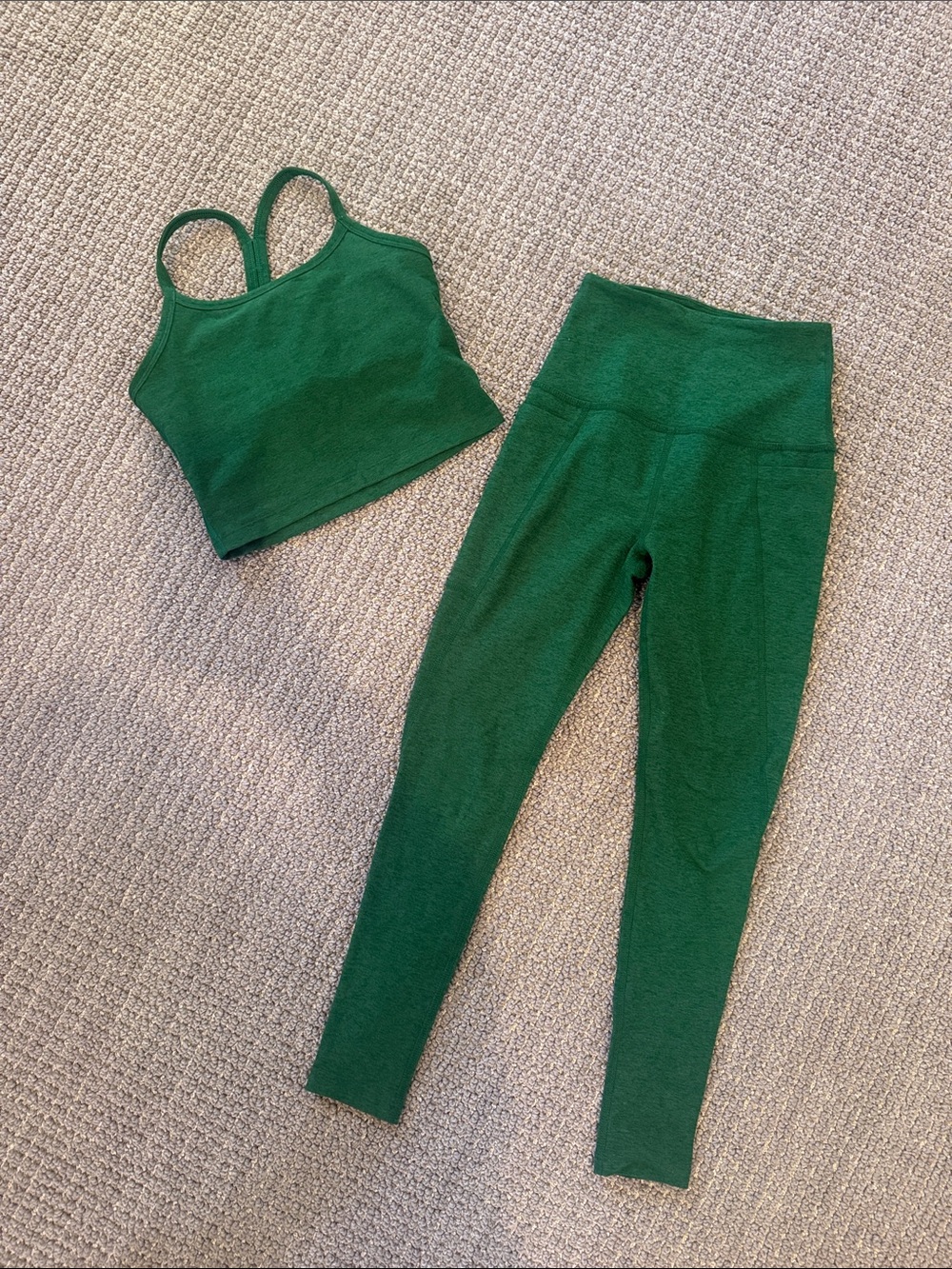 Beyond Yoga Green High-Waist Leggings for Women